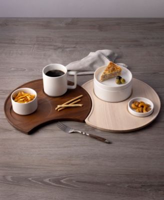 Kona Wood Crescent Serving Tray, 13"