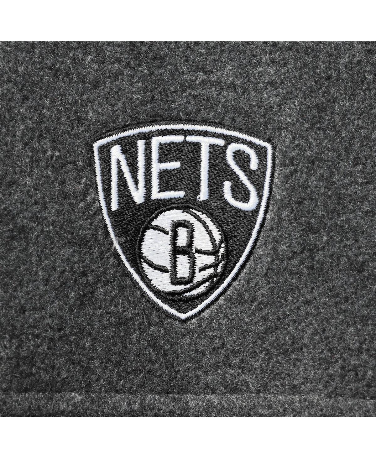 Shop Columbia Men's  Brooklyn Nets Heathered Charcoal Flanker Full-zip Jacket