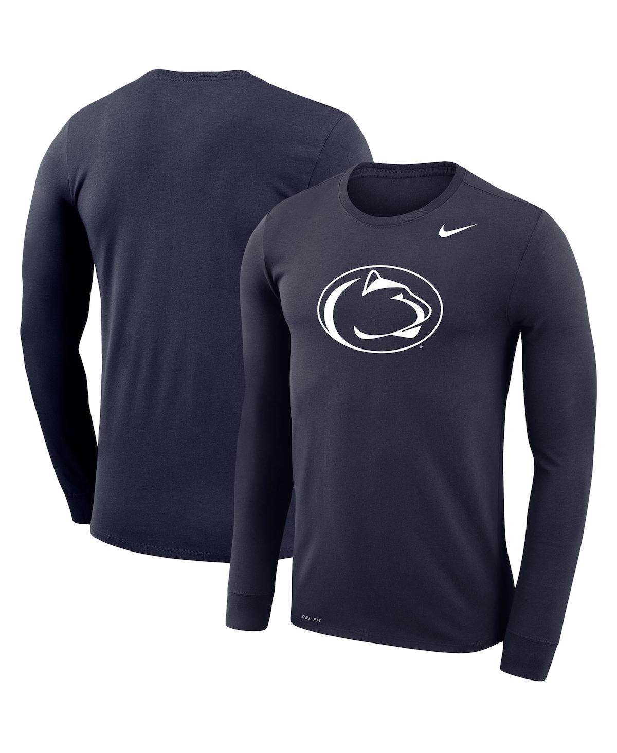 Men's Nike Navy Penn State Nittany Lions School Logo Legend Performance Long Sleeve T-shirt