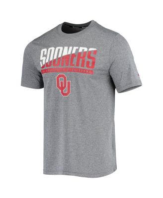 Men's Gray Oklahoma Sooners Wordmark Slash T-shirt