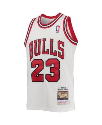 Big Boys Michael Jordan White Chicago Bulls 1997-98 Hardwood Classics Authentic Jersey