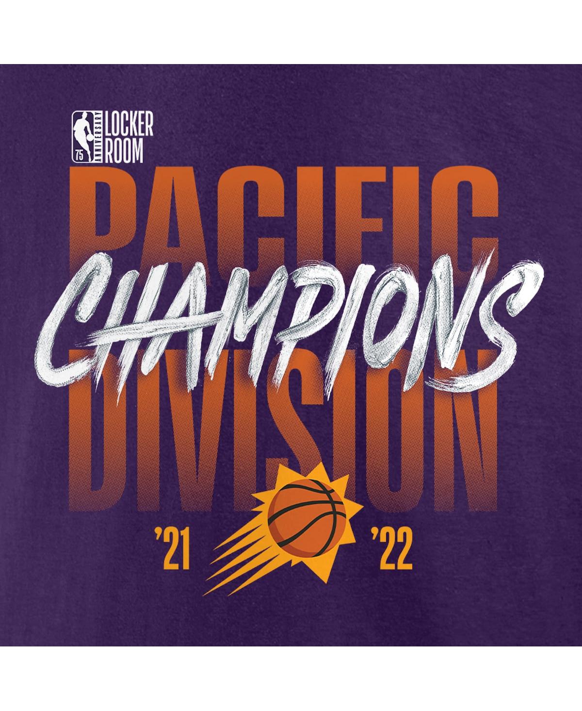 Men's FanaticsPhoenix Suns 2022 Pacific Division Champions Locker Room T-shirt - Purple