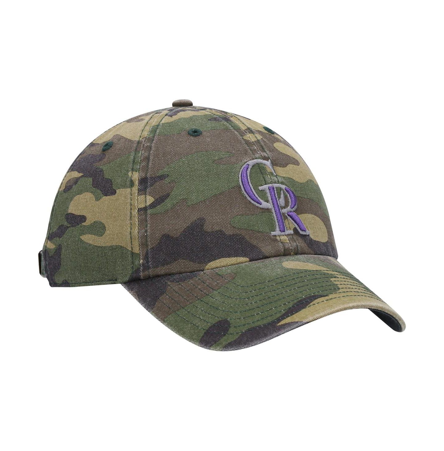 Мужская кепка '47 Brand Camo Colorado Rockies Team Clean Up Adjustable Hat — фото 4