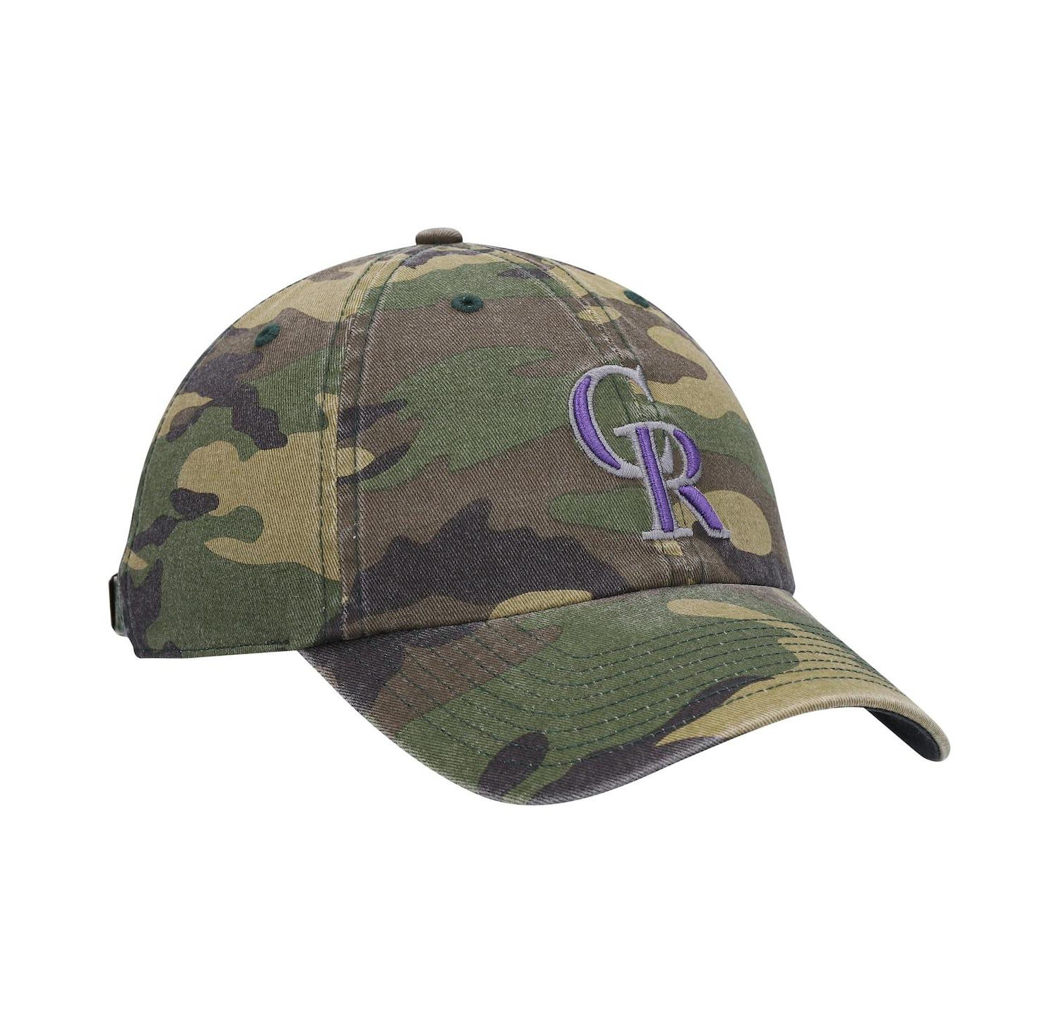 Men's '47 Camo Colorado Rockies Team Clean Up Adjustable Hat