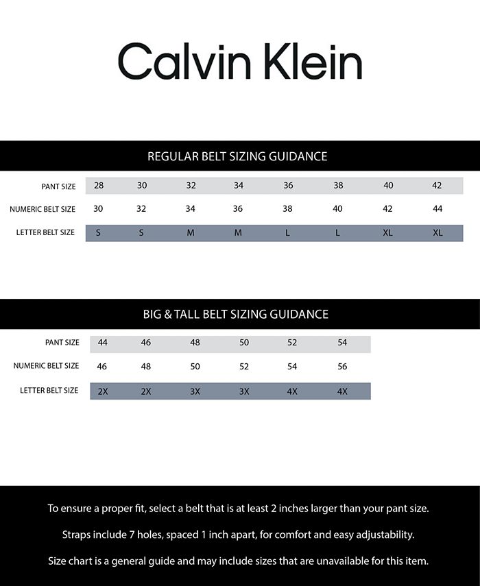 Calvin Klein Men’s Casual Leather Belt with Metal Loop - Macy's