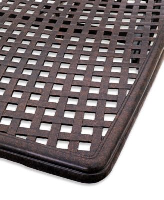 Wythburn Mix and Match 110"x 42" Cast Aluminum Outdoor Extension Dining Table, Created for Macy's