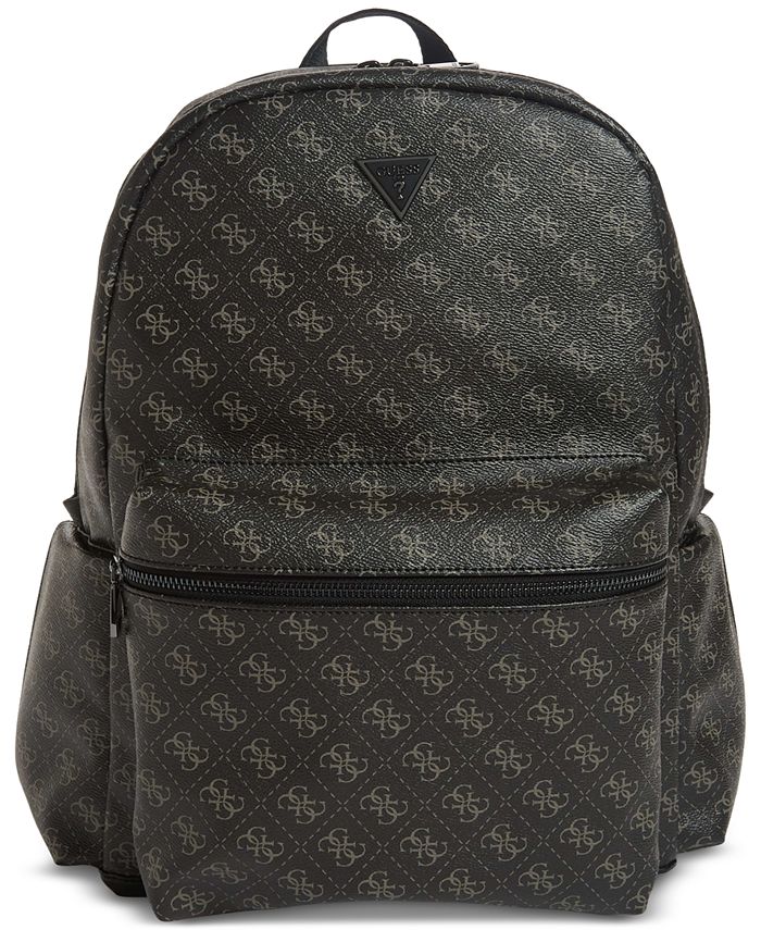 GUESS Men's Vezzola Logo-Print Faux-Leather Backpack - Macy's