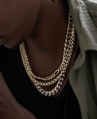 Two-Tone Curb Link 22Chain Necklace, Created for Macy's