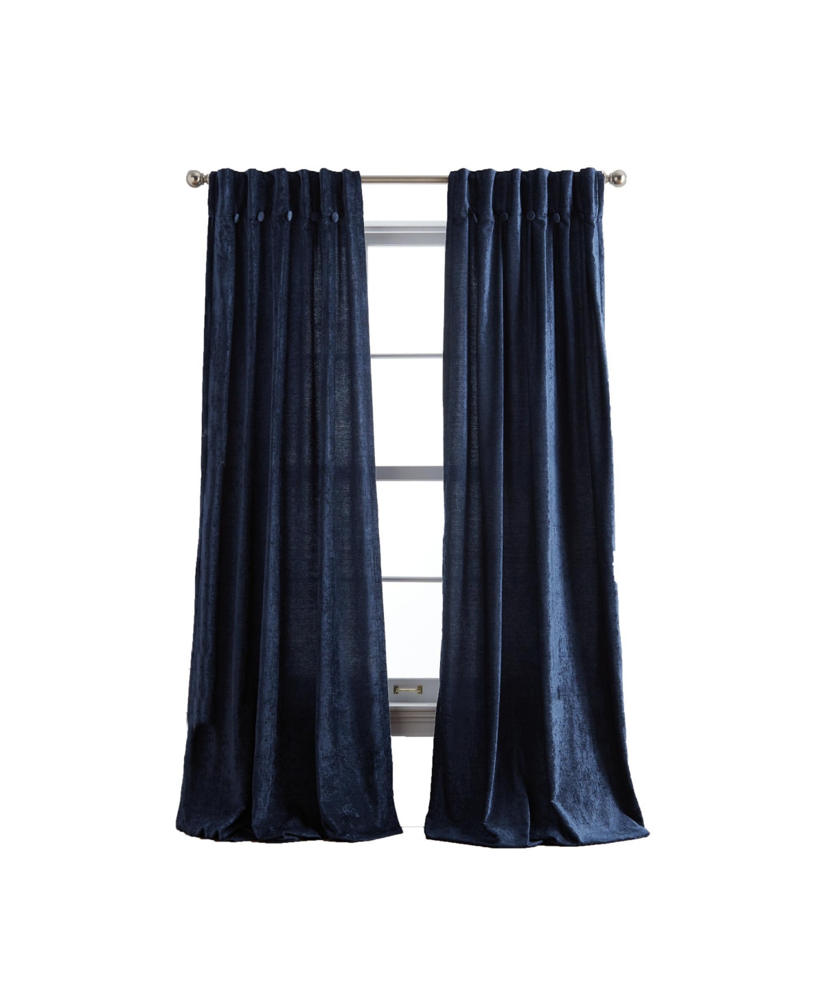 Dkny Classic Chenille Inverted Pleat with Button Set, 2 Piece