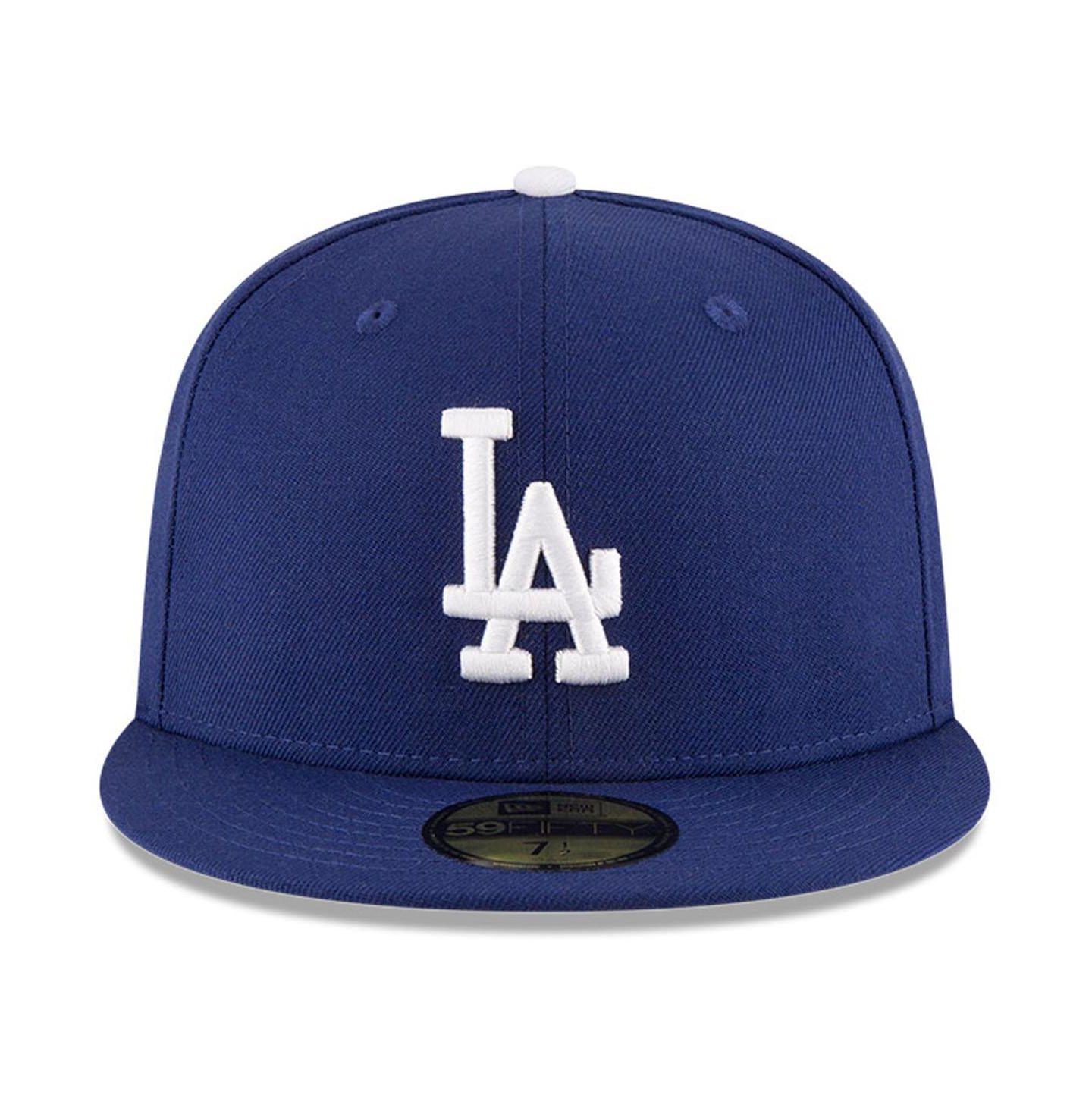 Мужская кепка New Era Navy Los Angeles Dodgers 1988 World Series Wool 59FIFTY Fitted Hat — фото 3