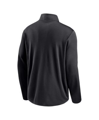 Men's Black Colorado Rockies Diamond Icon Pacer Performance Quarter-Zip Top