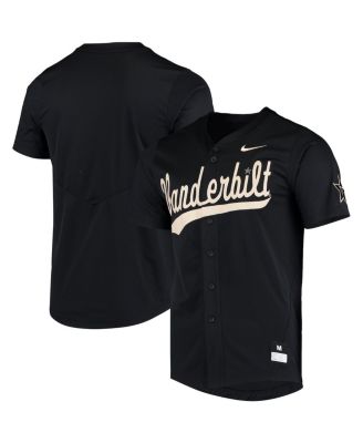 Men's Nike Charcoal Vanderbilt Commodores Replica Full-Button Baseball  Jersey 