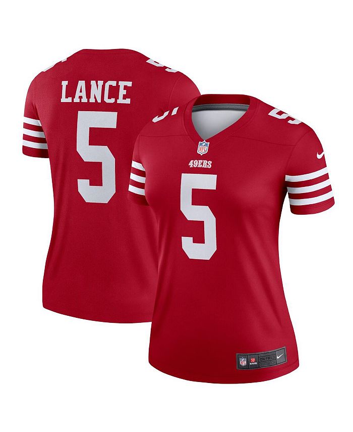 Nike Women's Trey Lance Scarlet San Francisco 49ers Legend Jersey - Macy's