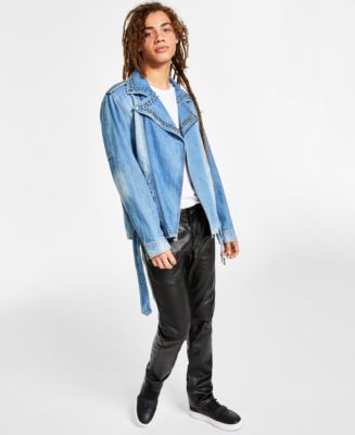 I.N.C. International Concepts Men's Studded Denim Biker
