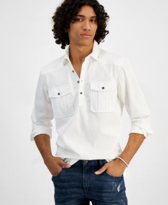 I.N.C. International Concepts Men's Regular-Fit Popover Western