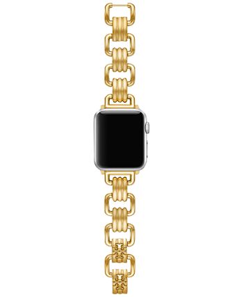 Tory Burch - Gold-Tone Stainless Steel Jewelry Link Bracelet For Apple Watch&reg; 38mm/40mm
