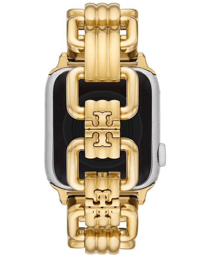 Tory Burch - Gold-Tone Stainless Steel Jewelry Link Bracelet For Apple Watch&reg; 38mm/40mm