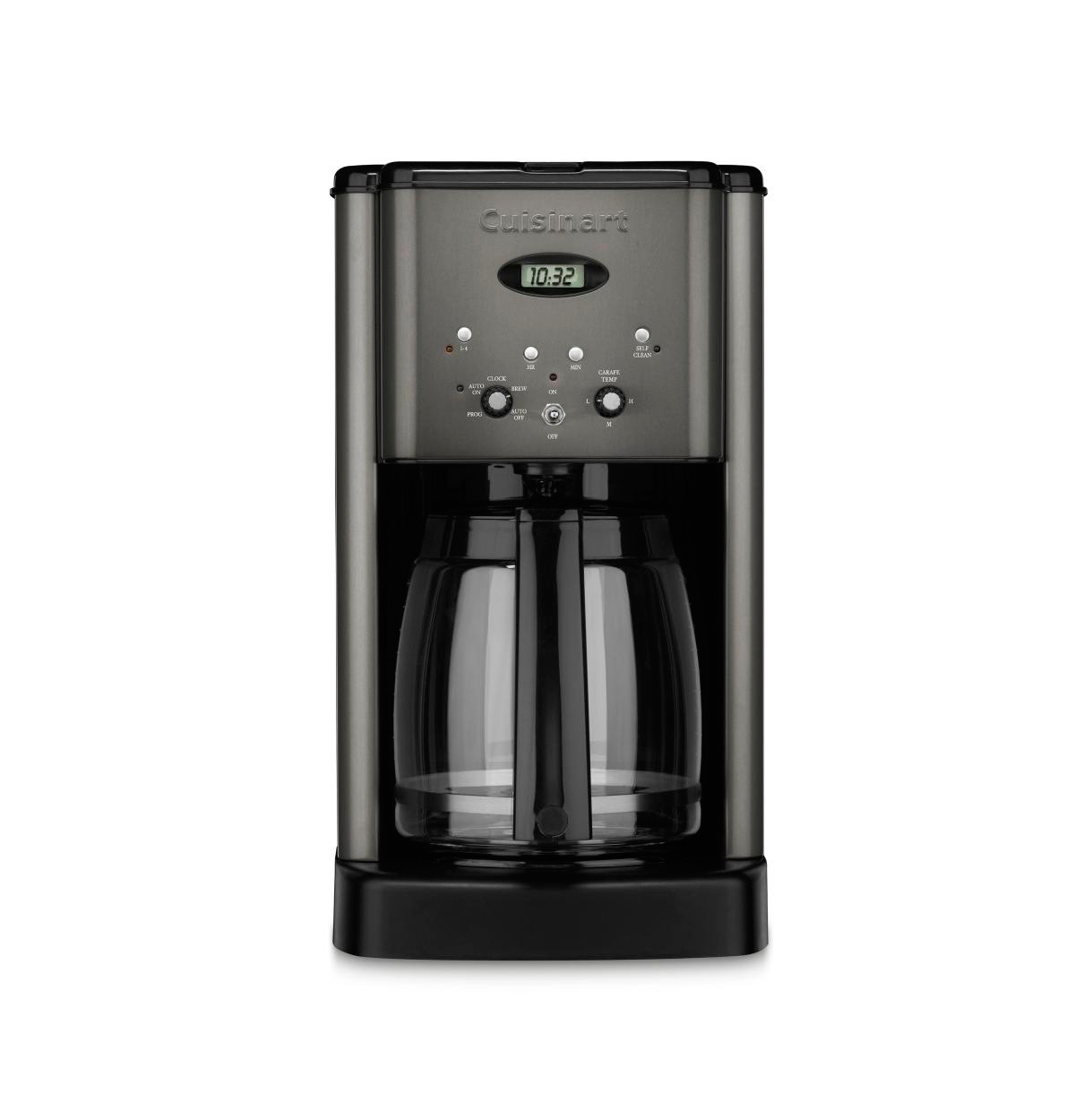 Cuisinart Dcc-1200 Programmable Brew Central 12-cup Coffee Maker In Black Stainless Steel