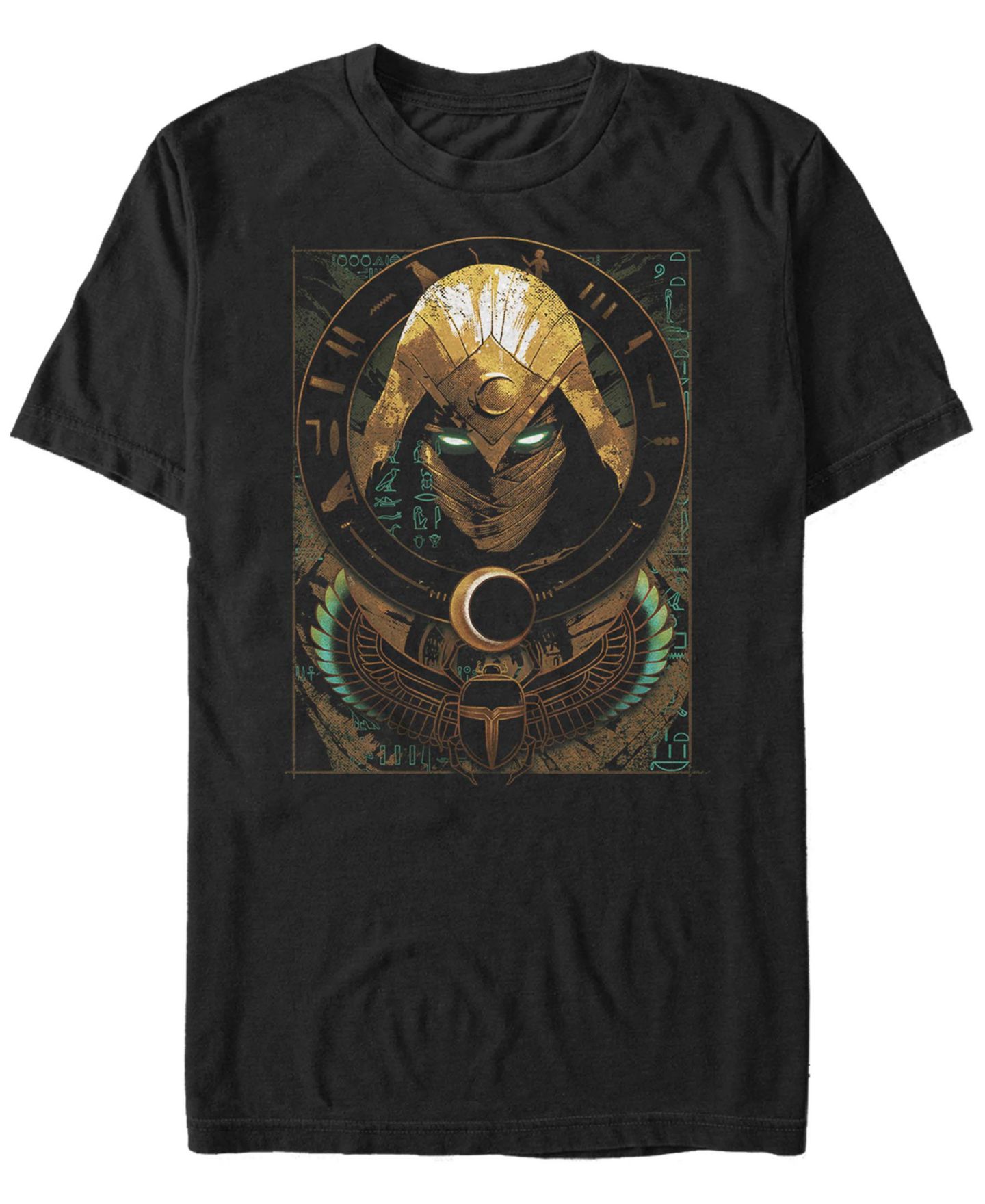 Мужская футболка Fifth Sun Moon Knight Scarab Moon Short Sleeve, цвет: Чёрный — фото 1