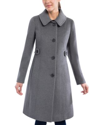 Anne Klein Women's Club-Collar Walker Coat - Macy's