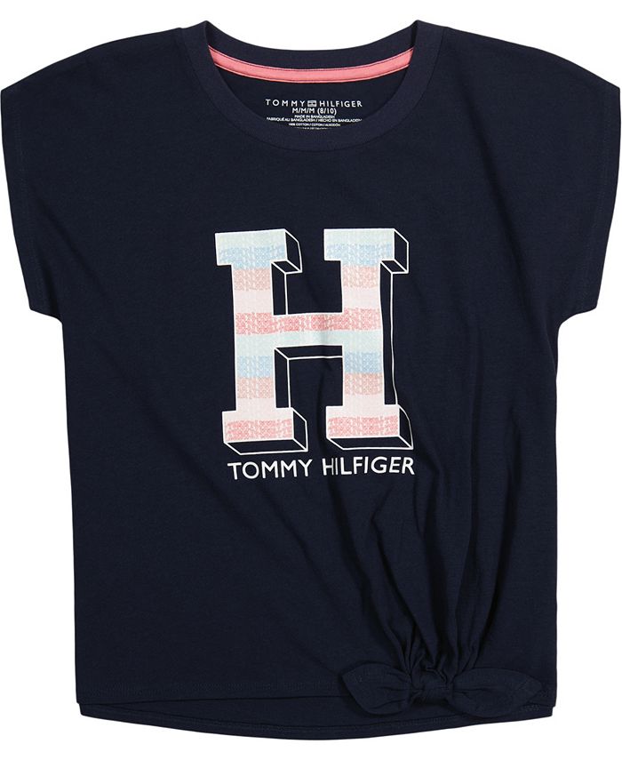 tommy hilfiger tie front shirt