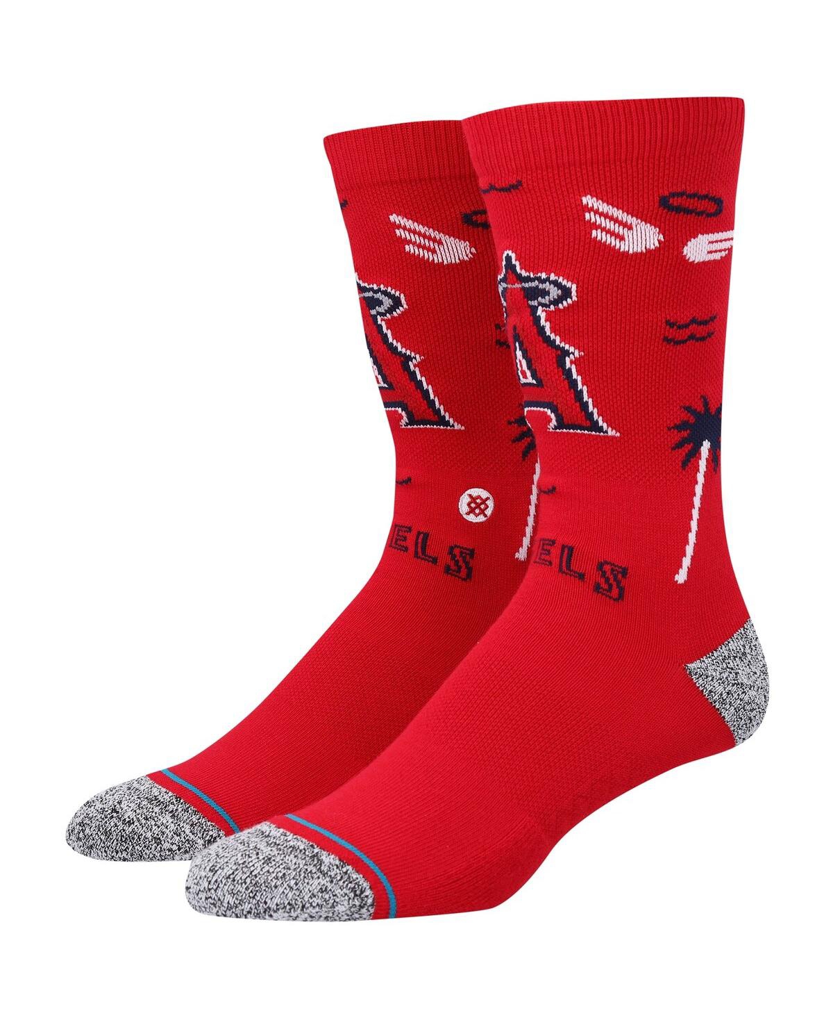 Men's Stance Los Angeles Angels Landmark Crew Socks - Red