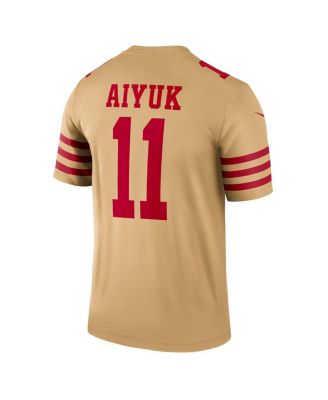 Nike Men's Brandon Aiyuk Gold San Francisco 49ers Inverted Legend