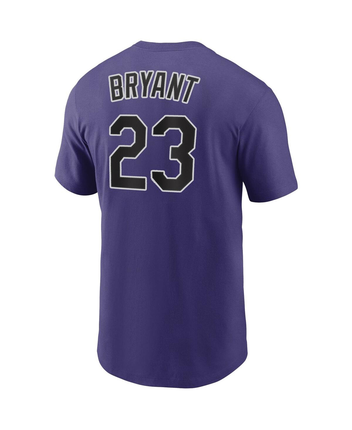 Shop Nike Men's  Kris Bryant Purple Colorado Rockies Player Name & Number T-shirt