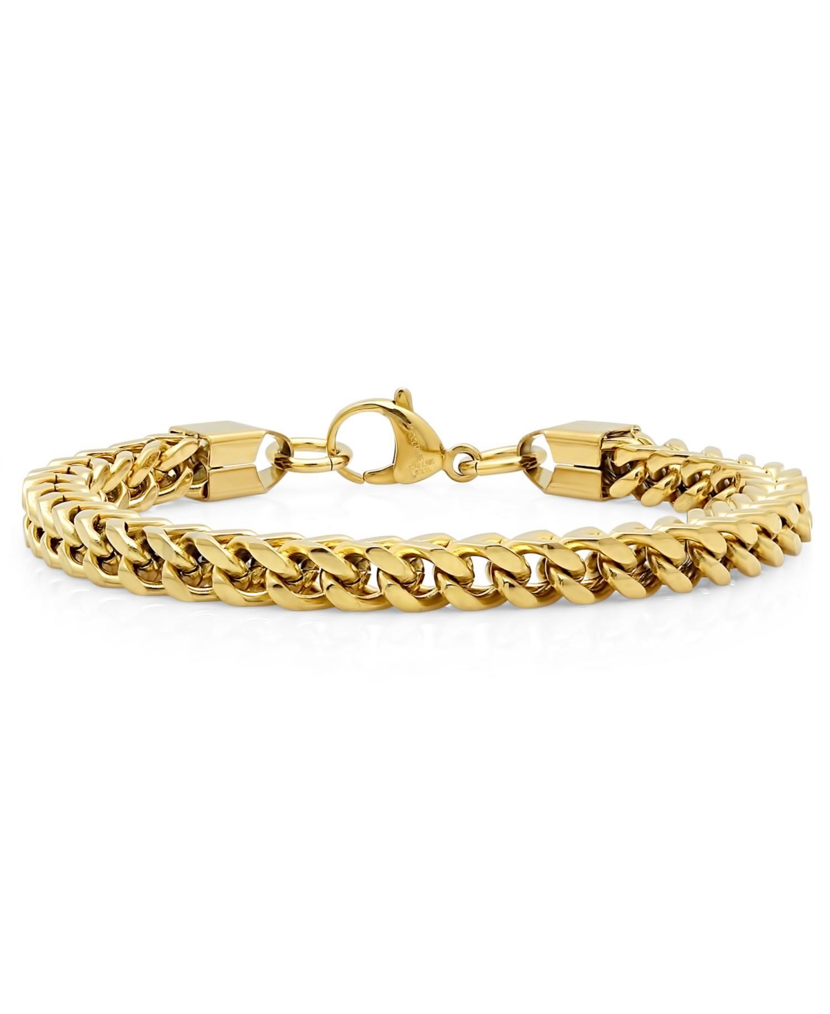 Men's 18k Gold Plated Stainless Steel Bracelet - Gold Plated