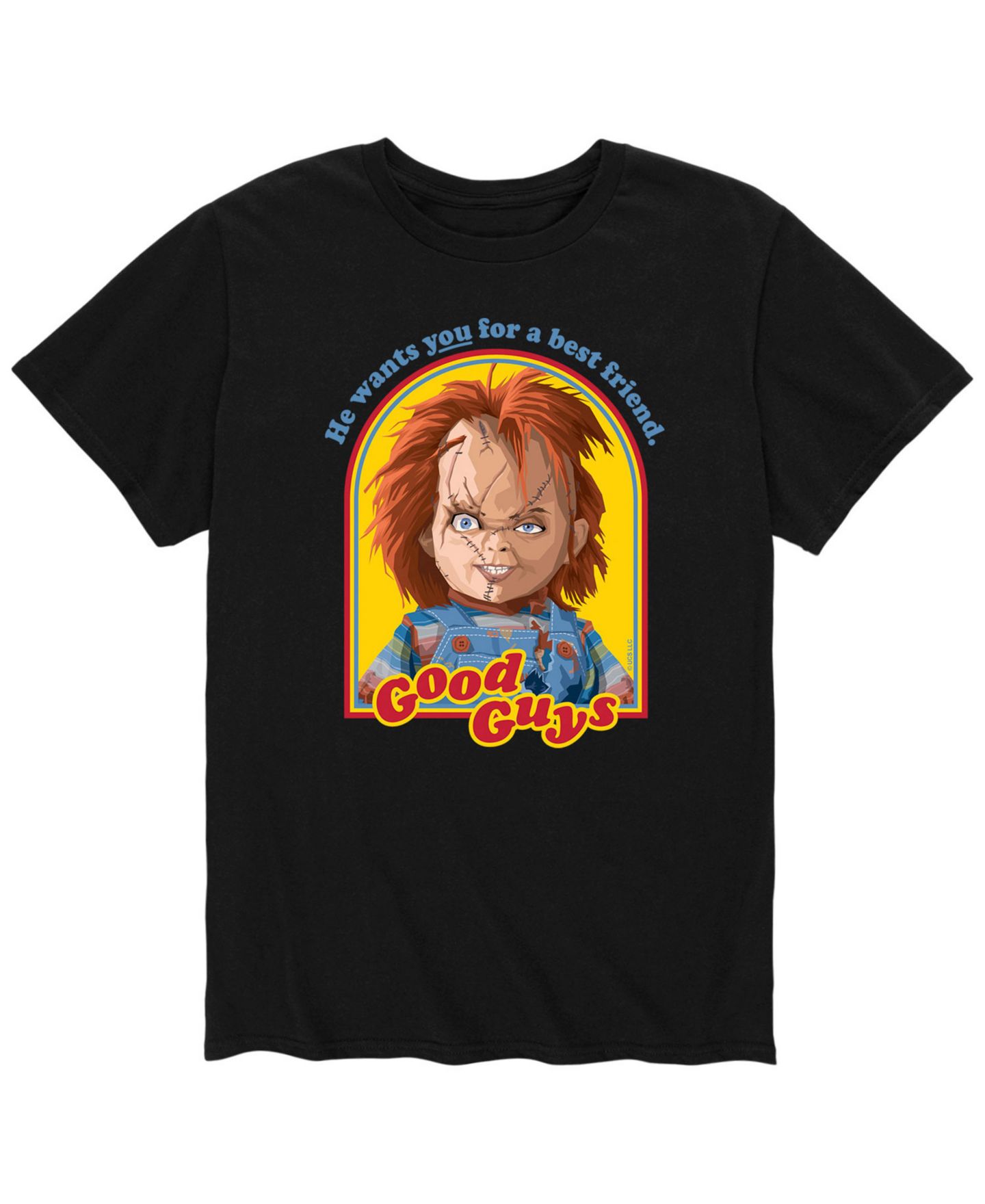 Мужская футболка AIRWAVES Chucky Good Guys, цвет: Чёрный — фото 1