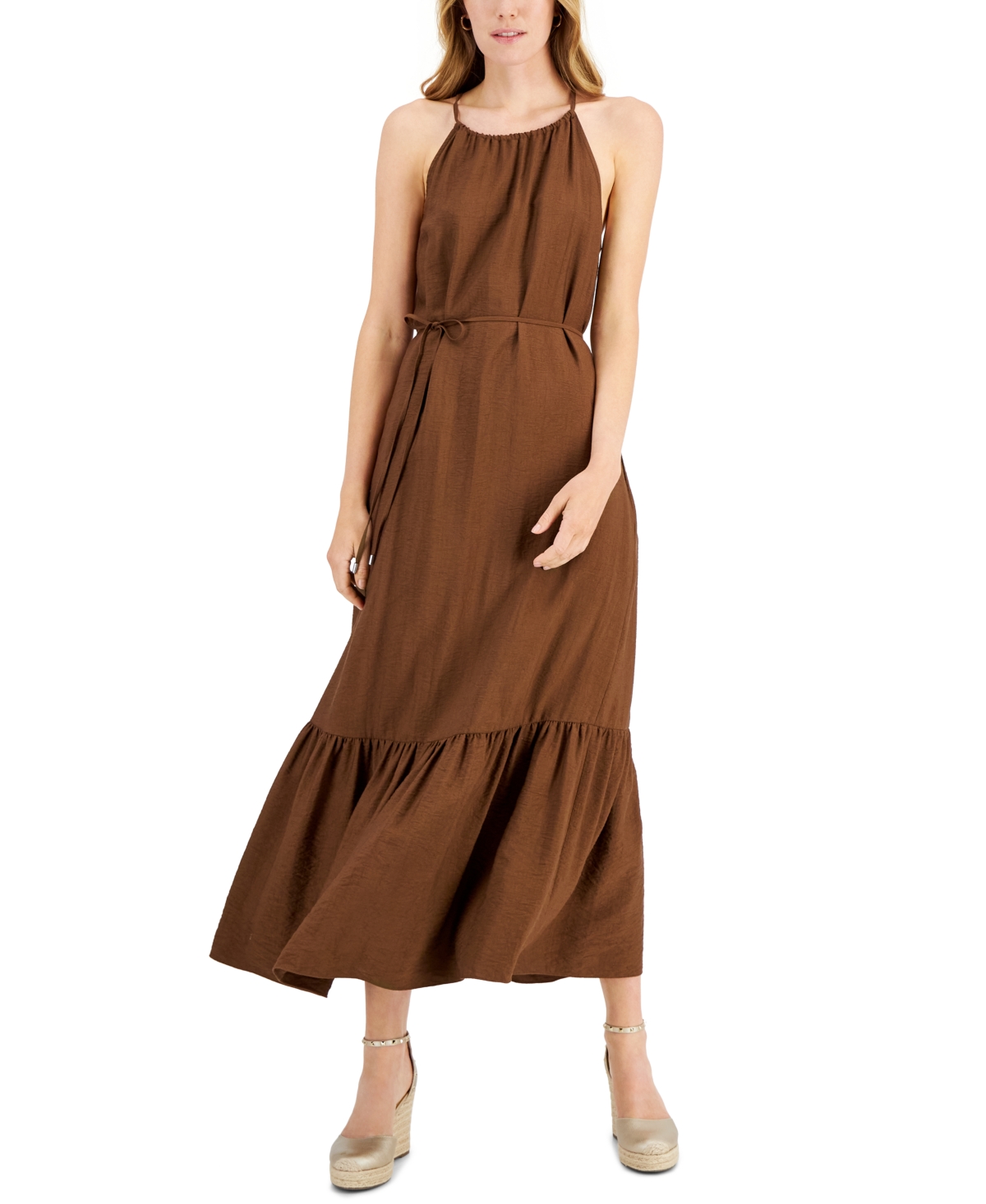 Inc International Concepts Halter Maxi Dress, Created for Macy's ...