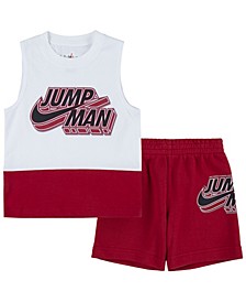 Little Boys Jumpman X Nike Muscle Tank and Shorts, 2 Piece Set