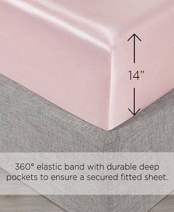  Juicy Couture – Sheet Set, JC Crown Design Bed Sheets, Twin  Size Bedding, 3 Piece Set Fitted Sheet, Flat Sheet and Pillowcase, Deep  Pockets, Wrinkle Resistant and Anti Pilling, Pink 