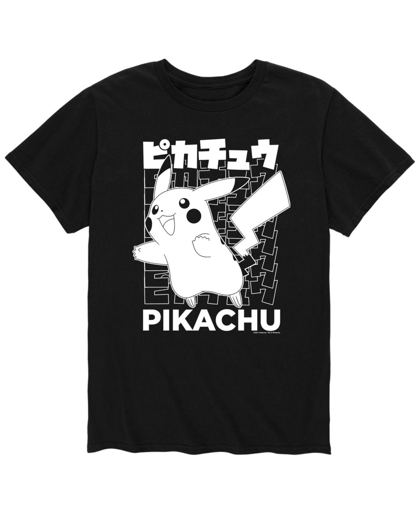 Мужская футболка AIRWAVES Pokemon Pikachu, цвет: Чёрный — фото 1