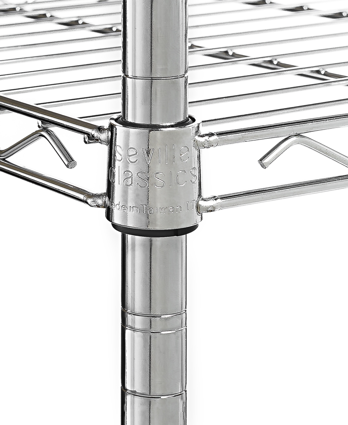 Seville Classics 5-tier Steel Wire Wheeled Shelving In Chrome