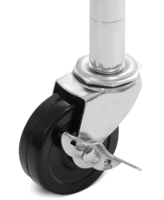 UltraDurable Commercial-Grade 5-Tier NSF-Certified Steel Wire Wheeled Shelving