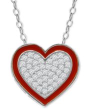 Macys red necklace top