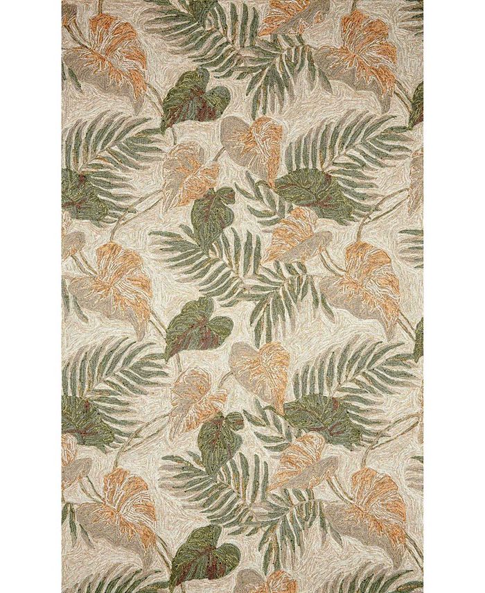 Liora Manne' Ravella Tropical Leaf 7'6" x 9'6" Area Rug & Reviews