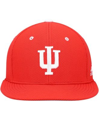 Men's Crimson Indiana Hoosiers On-Field Baseball Fitted Hat