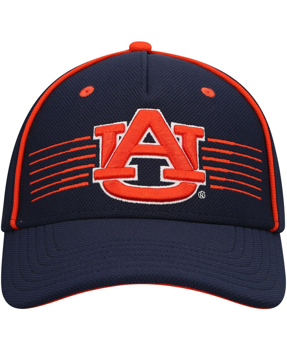 Shop Under Armour Men's  Navy Auburn Tigers Iso-chill Blitzing Accent Flex Hat