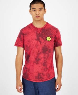 Sun + Stone - Men's Tie-Dyed Smiley Patch Pajama T-Shirt