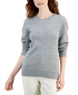 Karen Scott Asymmetric Cable-Knit Poncho Sweater, Created for Macy's -  Macy's