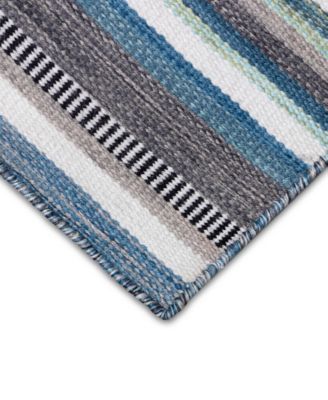 Sonoma Malibu Stripe 2' x 8' Runner Outdoor Area Rug
