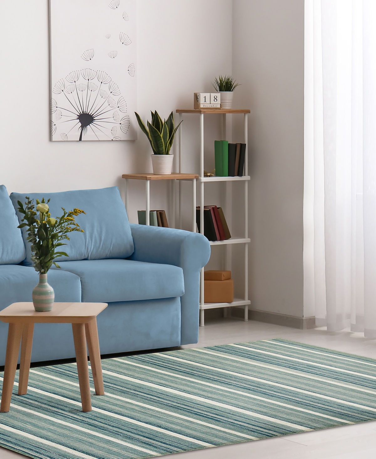 Liora Manne' Aruba Faded Stripe Area Rug