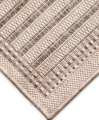 Malibu Simple Border 7'10" x 9'10" Outdoor Area Rug
