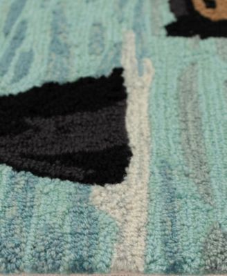 Frontporch Bathing Bears 2' x 3' Outdoor Area Rug