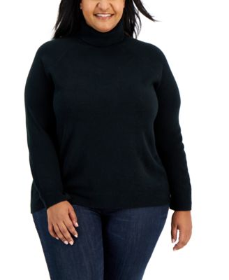 Plus Size Luxe Soft Turtleneck Sweater, Created for Macy's