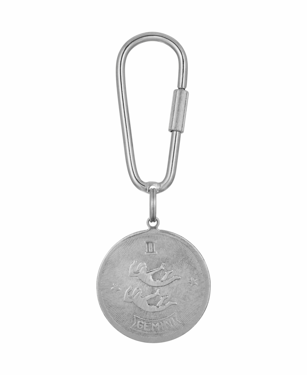 2028 Women's Gemini Key Fob In Silver-tone