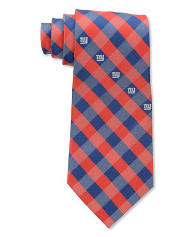 Eagles Wings New York Giants Checked Tie