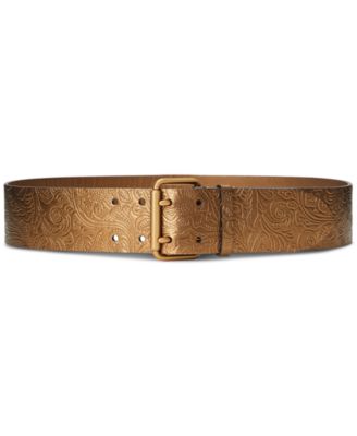 ralph lauren tooled leather belt